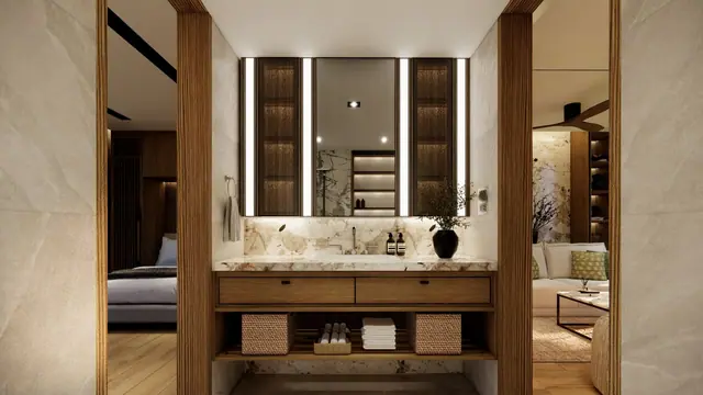 Nammu Banyan Tree Beach Residences — Ванная при спальне, Банг Тао и Лагуна, Пхукет