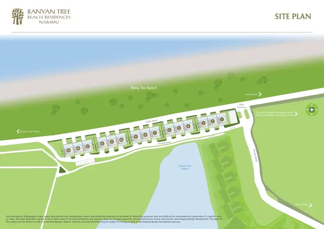 Nammu Banyan Tree Beach Residences — Генплан: 15 участков вдоль пляжа Банг Тао, Банг Тао и Лагуна, Пхукет