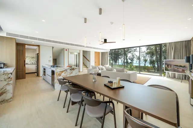 Nammu Banyan Tree Beach Residences — Готовый дом: гостиная, столовая, кухня, Банг Тао и Лагуна, Пхукет