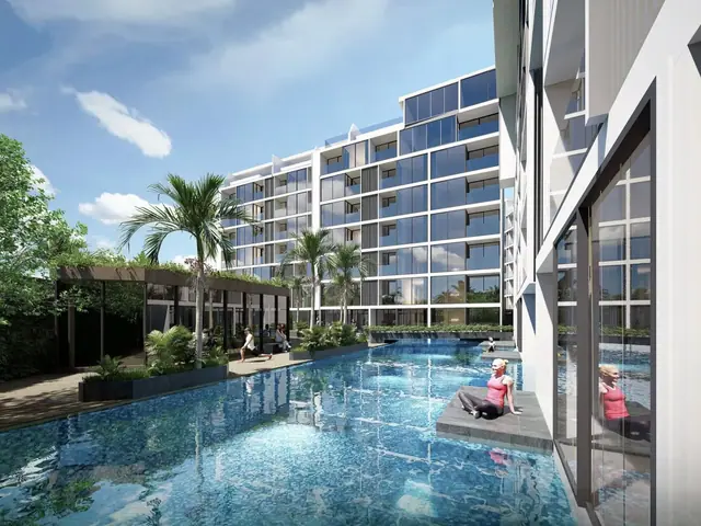 Next Point Condominium — Бассейн вечером, Раваи и Най Харн, Пхукет