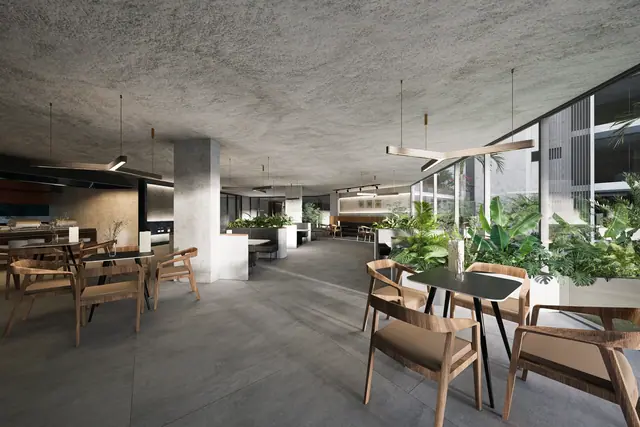 Next Point Condominium — Ресторан с видом на зелень, Раваи и Най Харн, Пхукет