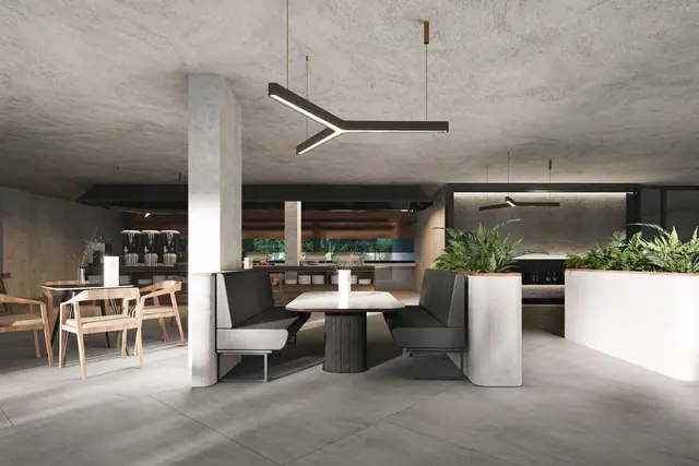 Next Point Condominium — Столики у зелёных перегородок, Раваи и Най Харн, Пхукет