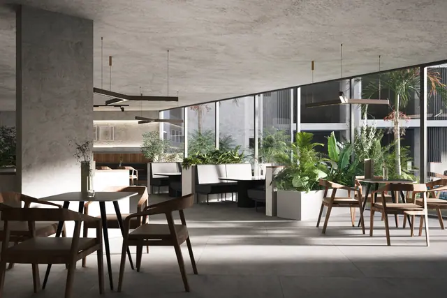 Next Point Condominium — Обеденный зал с зимним садом, Раваи и Най Харн, Пхукет
