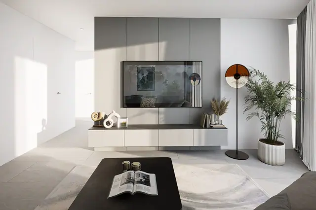 Next Point Condominium — Гостиная с ТВ-панелью, Раваи и Най Харн, Пхукет