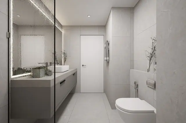 Next Point Condominium — Ванная с зеркальной стеной, Раваи и Най Харн, Пхукет