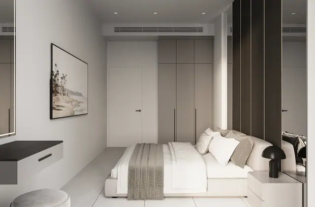 Next Point Condominium — Спальня с туалетным столиком · 3 спальни, Раваи и Най Харн, Пхукет