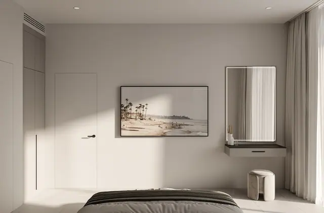 Next Point Condominium — Мастер-спальня с туалетным столиком · 3 спальни, Раваи и Най Харн, Пхукет