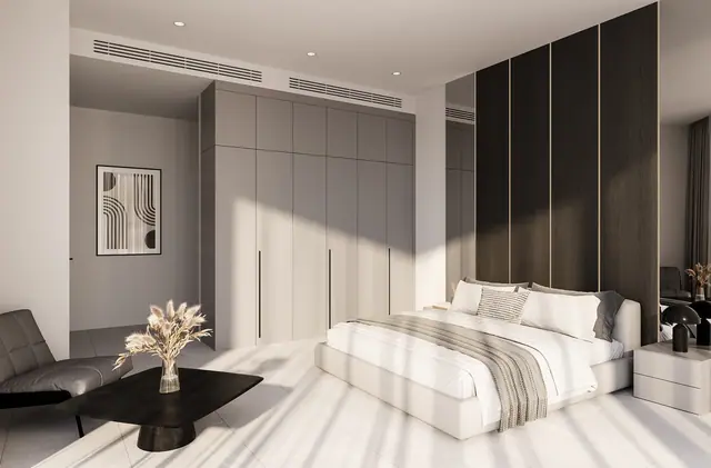 Next Point Condominium — Мастер-спальня с зоной отдыха · угловая квартира, Раваи и Най Харн, Пхукет