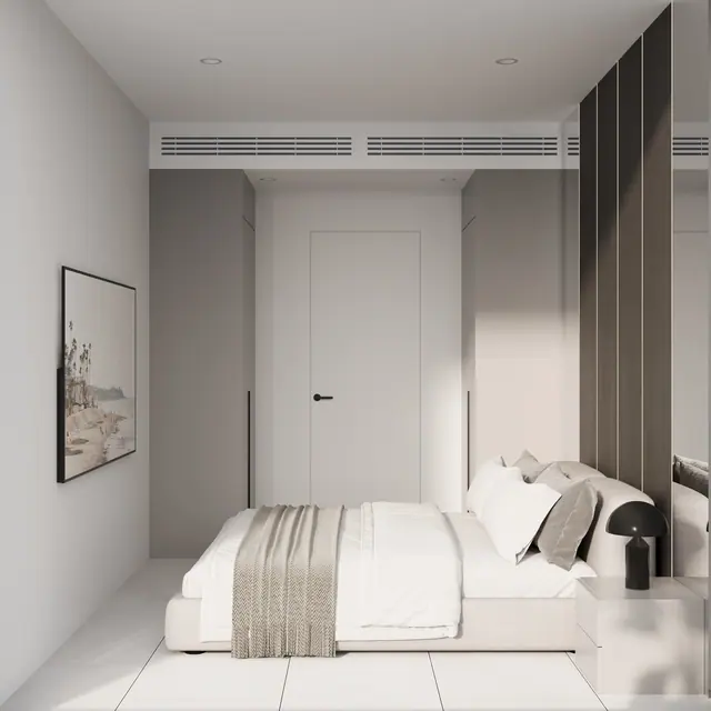 Next Point Condominium — Спальня со встроенным гардеробом · 3 спальни, Раваи и Най Харн, Пхукет