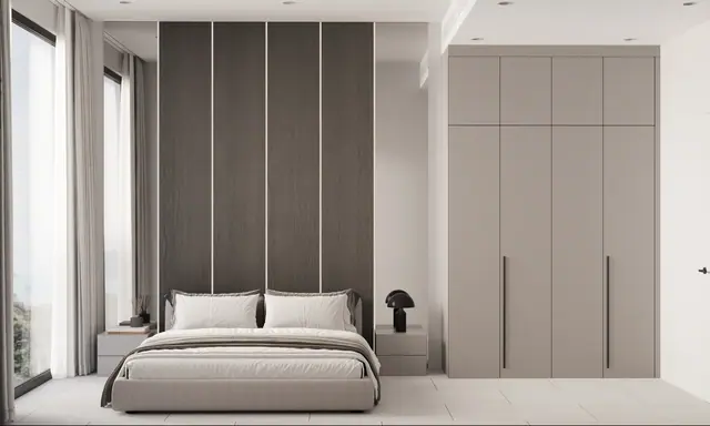 Next Point Condominium — Спальня со шкафом во всю стену, Раваи и Най Харн, Пхукет