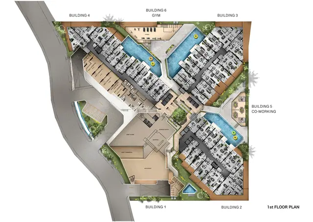 Next Point Condominium — Мастер-план, Раваи и Най Харн, Пхукет