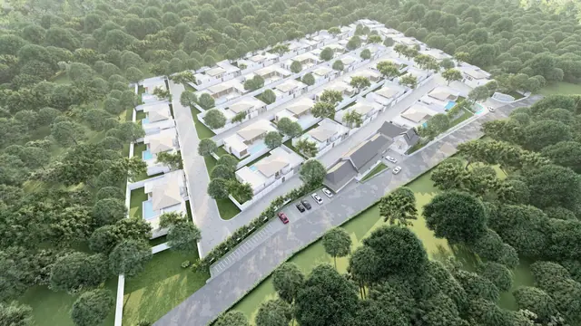 The Ozone Campus Villa — Виллы с высоты, левый ракурс, Банг Тао и Лагуна, Пхукет