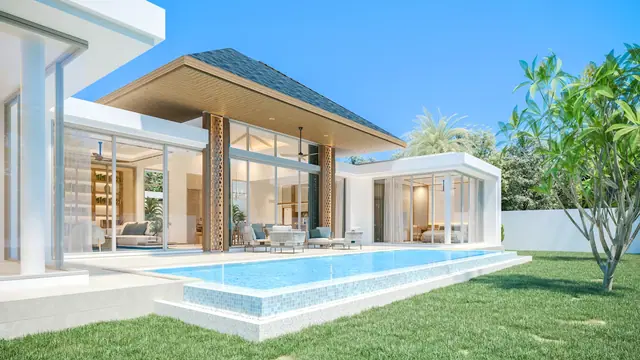 The Ozone Campus Villa — Бассейн и терраса среди зелени, Банг Тао и Лагуна, Пхукет