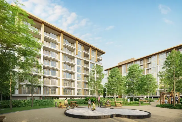 Ozone Oasis Condominium — Двор-сад с круглыми скамьями, Банг Тао и Лагуна, Пхукет