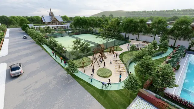 Ozone Oasis Condominium — Спортивные площадки и канал, Банг Тао и Лагуна, Пхукет