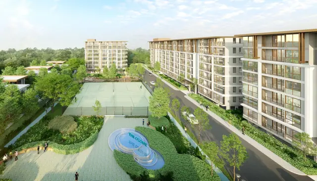Ozone Oasis Condominium — Площадки и канал сверху, Банг Тао и Лагуна, Пхукет
