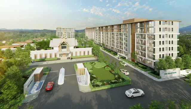Ozone Oasis Condominium — Площадь у въезда и парковка, Банг Тао и Лагуна, Пхукет
