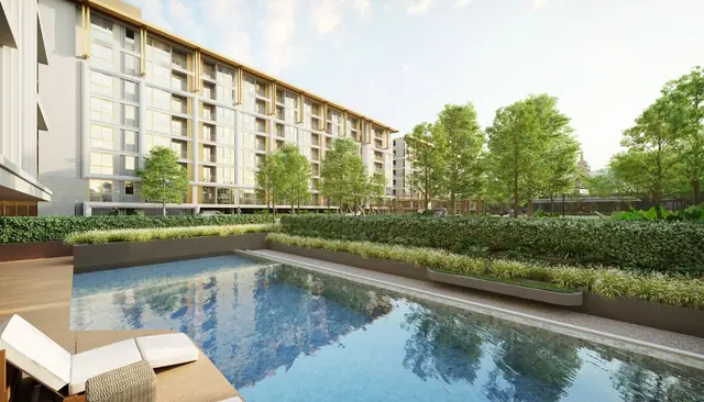 Ozone Oasis Condominium — Длинный бассейн у корпуса, Банг Тао и Лагуна, Пхукет