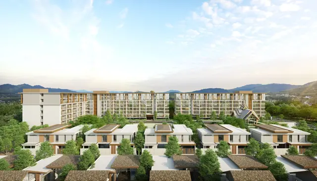 Ozone Oasis Condominium — Комплекс на фоне гор, Банг Тао и Лагуна, Пхукет