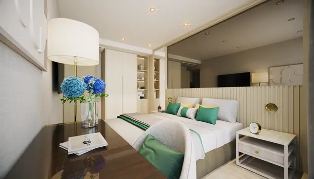 Ozone Oasis Condominium — Спальня, вид от входа · тип A, Банг Тао и Лагуна, Пхукет