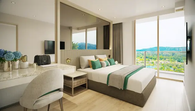 Ozone Oasis Condominium — Спальня · 1 спальня, тип C, Банг Тао и Лагуна, Пхукет