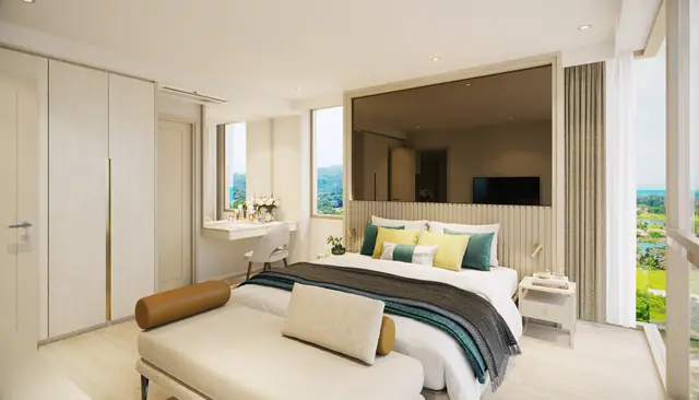 Ozone Oasis Condominium — Спальня 1 · 2 спальни, тип A, Банг Тао и Лагуна, Пхукет