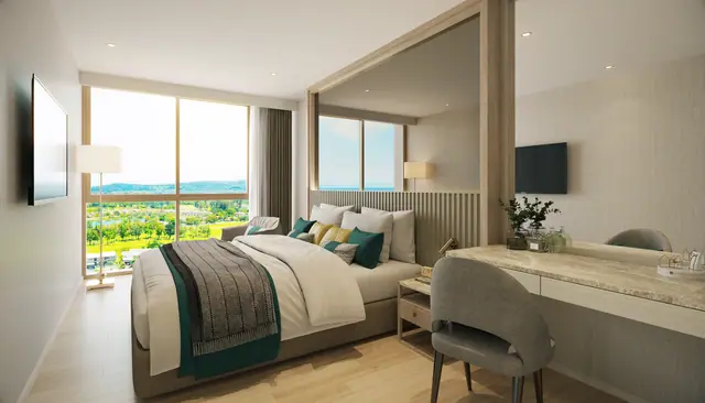 Ozone Oasis Condominium — Мастер-спальня с туалетным столиком · 3 спальни, Банг Тао и Лагуна, Пхукет