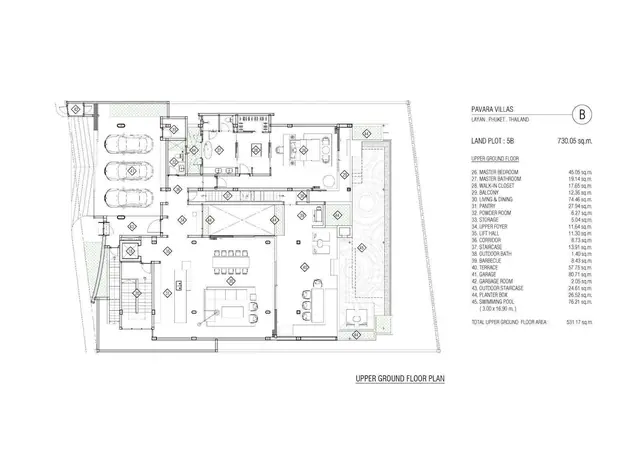 Pavara Vhana Collection — Вилла B — верхний уровень · 531 м², Лаян, Пхукет