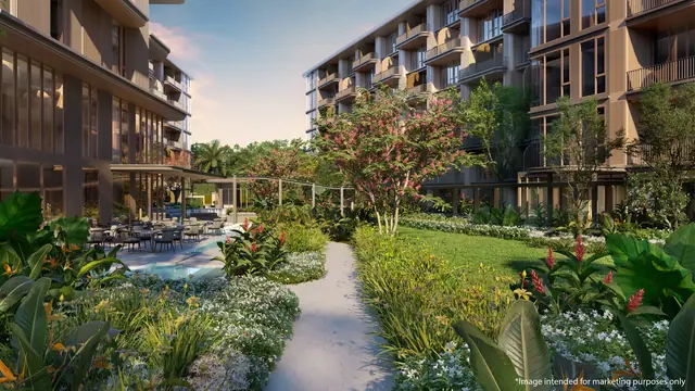PEYLAA Phuket, Autograph Collection Residences — Ландшафтный двор с дорожками, Банг Тао и Лагуна, Пхукет