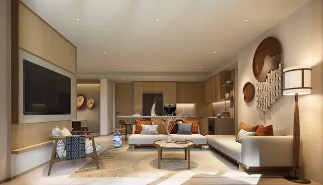PEYLAA Phuket, Autograph Collection Residences — Общая гостиная с ТВ, Банг Тао и Лагуна, Пхукет