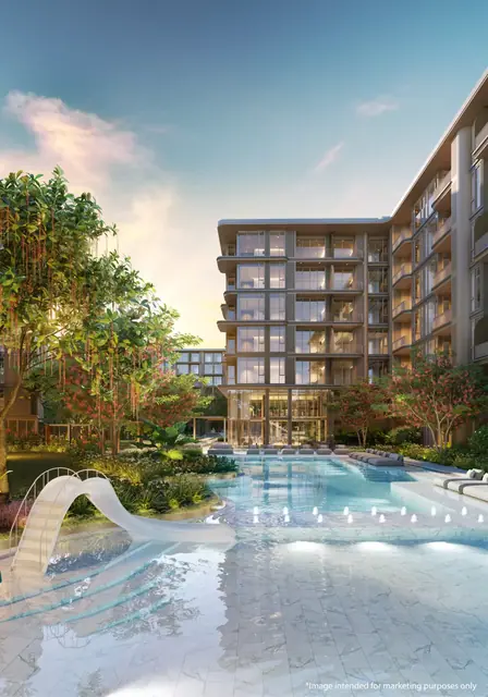 PEYLAA Phuket, Autograph Collection Residences — Бассейн B из окон детского клуба, Банг Тао и Лагуна, Пхукет