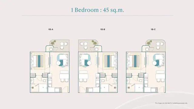 PEYLAA Phuket, Autograph Collection Residences — 1 спальня · 45 м², Банг Тао и Лагуна, Пхукет
