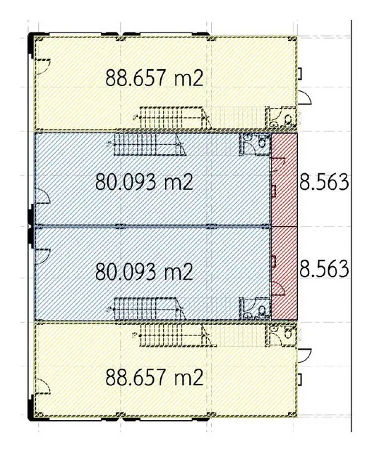 PEYLAA Phuket, Autograph Collection Residences — Типовой этаж: четыре квартиры — две по 80,1 м² и две по 88,7 м², Банг Тао и Лагуна, Пхукет