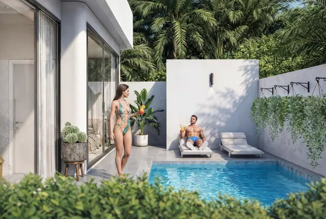 Sun Hills Proxima Villas — Огороженный двор с бассейном, Банг Тао и Лагуна, Пхукет