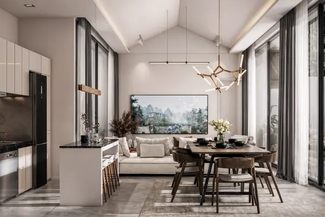 Sun Hills Proxima Villas — Кухня и обеденный стол, Банг Тао и Лагуна, Пхукет