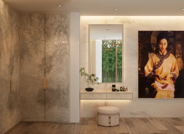 Punyisa Acacia — Ванная в мраморной отделке, Ко Кео, Пхукет