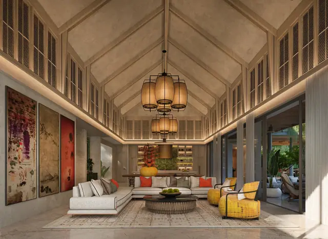 Punyisa Acacia — Гостиная с картинами, Ко Кео, Пхукет