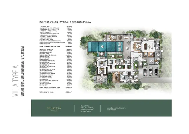 Punyisa Casua — Тип A — 5 спален · 876 м², Банг Тао и Лагуна, Пхукет