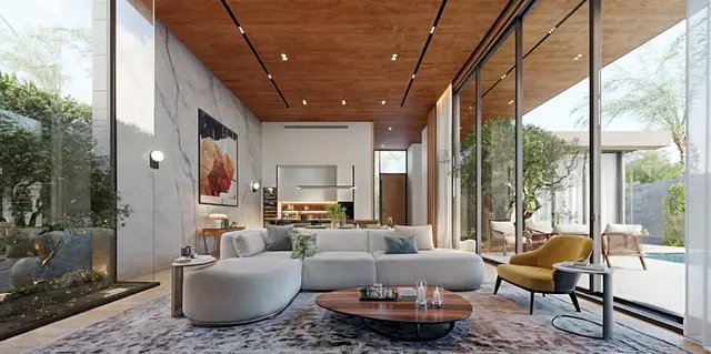 Redwood Lakeside — Гостиная с выходом в сад, Банг Тао и Лагуна, Пхукет