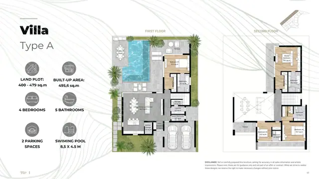 Redwood Lakeside — Тип A — 4 спальни · 496 м² (1-й и 2-й этаж), Банг Тао и Лагуна, Пхукет