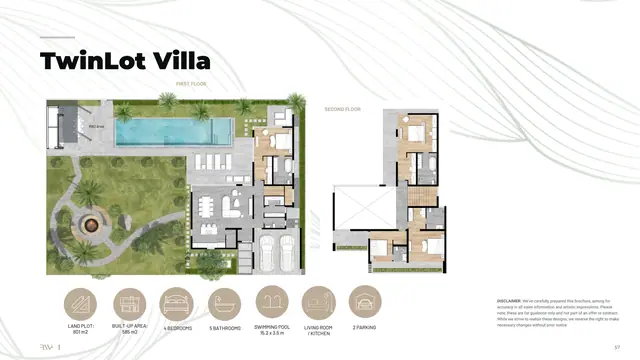 Redwood Lakeside — TwinLot — 4 спальни · 585 м² · участок 801 м², Банг Тао и Лагуна, Пхукет