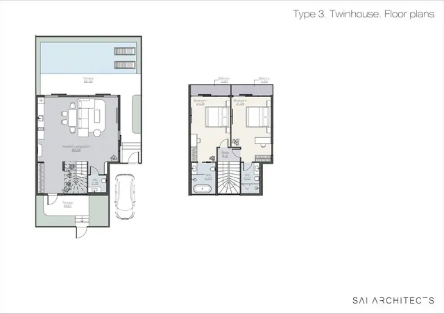 Rise Villas — Твинхаус тип 3 · 2 спальни, Банг Тао и Лагуна, Пхукет