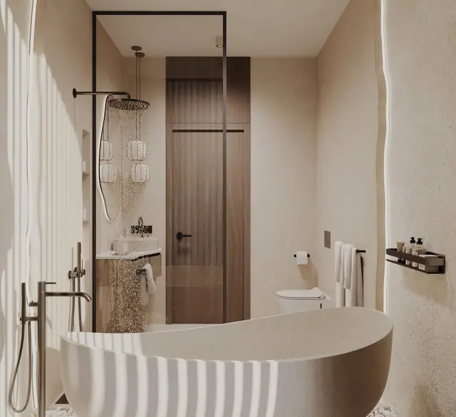 Rise Villas — Ванная с душевой, Банг Тао и Лагуна, Пхукет
