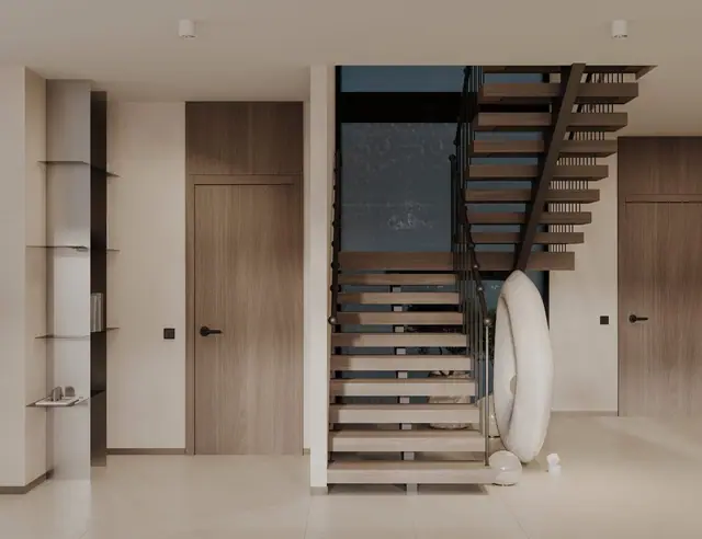 Rise Villas — Холл с лестницей, Банг Тао и Лагуна, Пхукет