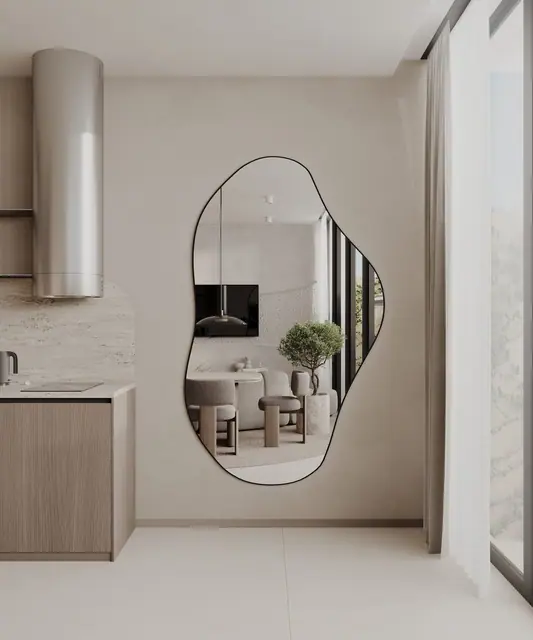 Rise Villas — Зеркало в холле у кухни, Банг Тао и Лагуна, Пхукет