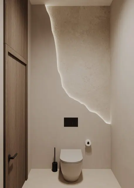 Rise Villas — Санузел с декоративной стеной, Банг Тао и Лагуна, Пхукет