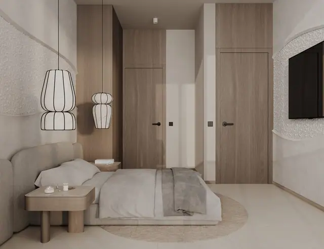 Rise Villas — Спальня с телевизором, Банг Тао и Лагуна, Пхукет