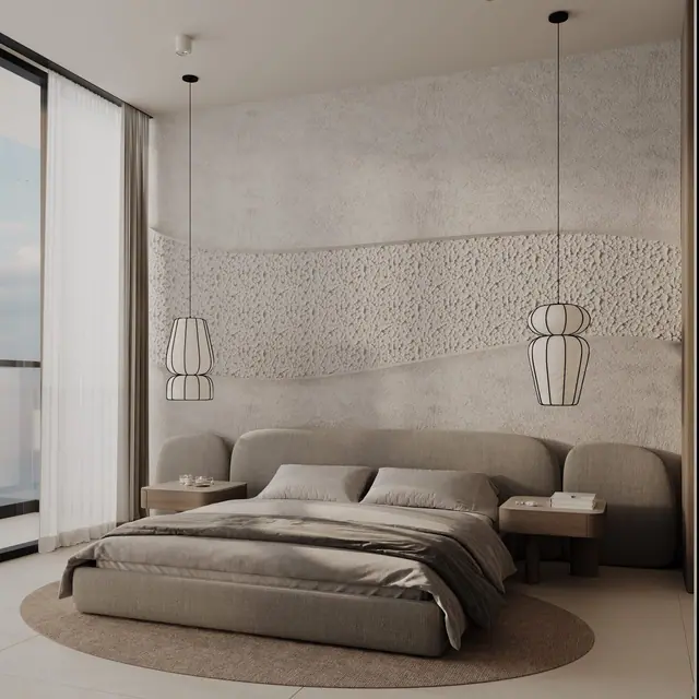Rise Villas — Спальня с выходом на террасу, Банг Тао и Лагуна, Пхукет