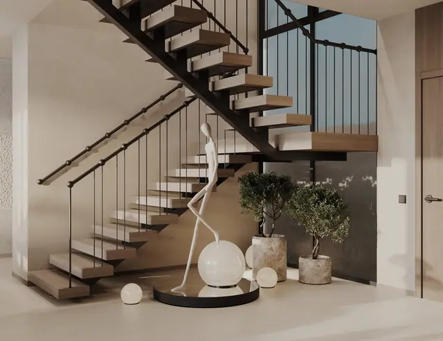 Rise Villas — Лестница в холле, Банг Тао и Лагуна, Пхукет