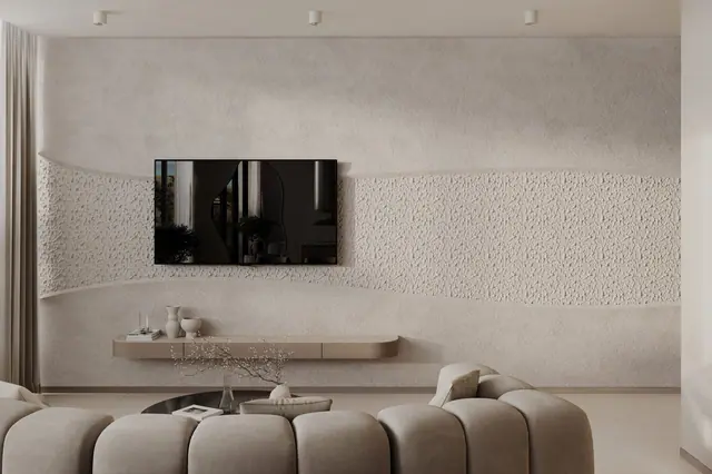 Rise Villas — Телевизионная зона в гостиной, Банг Тао и Лагуна, Пхукет